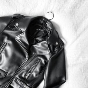 Classic Asymmetric Black Biker Leather Jacket